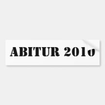 ABITUR 2010 AUTO AUFKLEBER