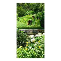 Ablesen im Garten Photo Karten Vorlage