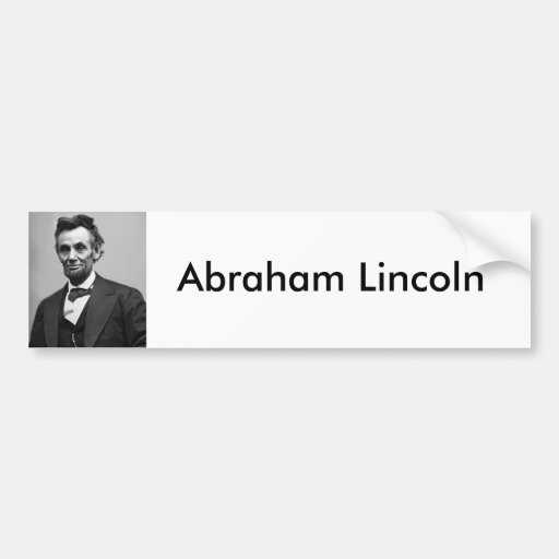 Abraham Lincoln Auto Aufkleber
