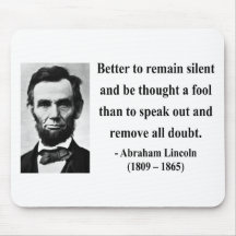 Abraham Lincoln-Zitat 15b Mousepads