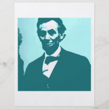 Abraham- LincolnPop-Kunst Flyer Druck
