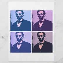 Abraham- LincolnPop-Kunst Flyerdesign
