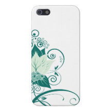 Abraxas abstrakter Blumen| tadelloser Smaragd iPhone 5 Case
