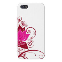 Abraxas abstraktes Blumenfuschia iPhone 5 Cover