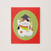 Abschluss Maneki Neko Jigsaw Puzzles