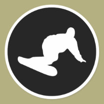 abschüssige Ikone des Snowboarders aufkleber