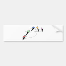 ABSCHÜSSIGER SKIFAHRER-SCHNEE-SPORT AUTO STICKER