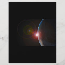 ABSTANDS-PLANETEN-SONNENAUFGANG-SCHÖNHEIT DES ERDm Individuelle Flyer