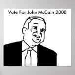 Abstimmung für John McCain 2008 Plakate