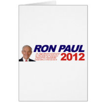 Abstimmung für Ron Paul - Wahlpräsident 2012 Grußkarte
