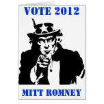 ABSTIMMUNG MITT ROMNEY 2012 GRUßKARTE