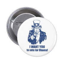 Abstimmungobama-Knopf Button