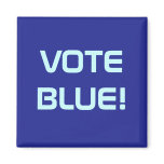 ABSTIMMUNGS-BLAU-Magnet magnete