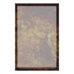 Abstract Brown Texture Customized Stationery