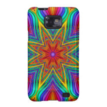 Abstract fractal kaleidoscope galaxy s2 cases