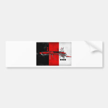 Abstract style 18 bumper sticker