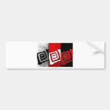 Abstract style 21 bumper sticker