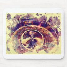 Abstract Yellow Water Drop Mouse Pads