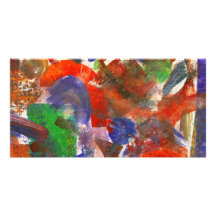 Abstrakte - Acryl - Synthese Bild Karte
