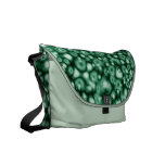Abstrakte Blasen des Grüns Kuriertasche