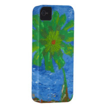 Abstrakte Blau Art iPhone Cover iPhone 4 Cover