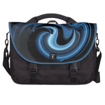Abstrakte blaue Vogel-Laptop-Tasche Notebook Tasche