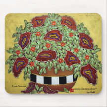 Abstrakte Blume Mauspads