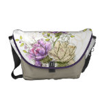 Abstrakte Blumen-Bote-Tasche Kuriertaschen