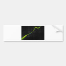 Abstrakte einfache grüne Linie herüber Autosticker