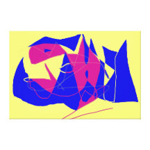 Abstrakte Fische Galerie Faltleinwand