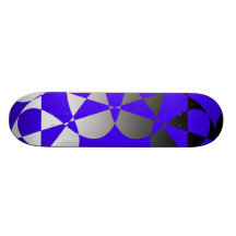 Abstrakte Flagge im Blau Skateboardbrett