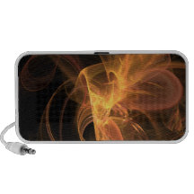 Abstrakte Fraktal-Flamme - goldener Strudel - Laut
