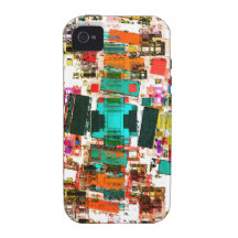 Abstrakte geometrische Kunst Vibe iPhone 4 Cover