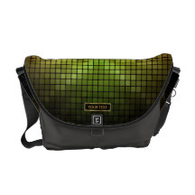 Abstrakte Gitter-vektorkunst mit Namensschild Kuriertasche