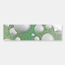 ABSTRAKTE GOLF-BÄLLE AUTOSTICKER