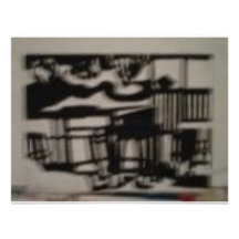 ABSTRAKTE KUNST EINLADUNGSKARTE