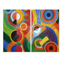 Abstrakte Kunst Roberts Delaunay Postkarte