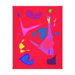 Abstrakte Malerei-Glück-viel Glück-Freude 111 Galerie Faltleinwand