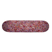 Abstrakte Porto-Briefmarken und -vergrößerungsgläs Personalisierte Skateboards