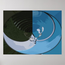 ABSTRAKTE ROLLS ROYCE POSTER