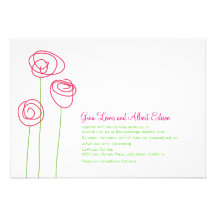 Abstrakte rosa Rosen, die Einladung Wedding sind