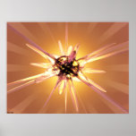 Abstrakte Sternexplosion Plakatdrucke