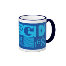 Abstrakte Typografie Kaffee Tasse