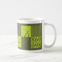 Abstrakte Typografie Kaffeehaferl