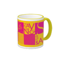 Abstrakte Typografie Kaffeetasse