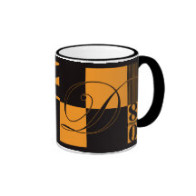 Abstrakte Typografie Tasse
