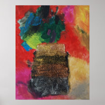 Abstrakte Vase Poster