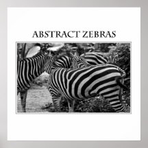 Abstrakte Zebras Plakate