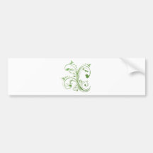Abstrakter Blumenschmetterlings-Entwurf Auto Sticker