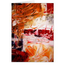 Abstrakter Expressionist Grußkarte